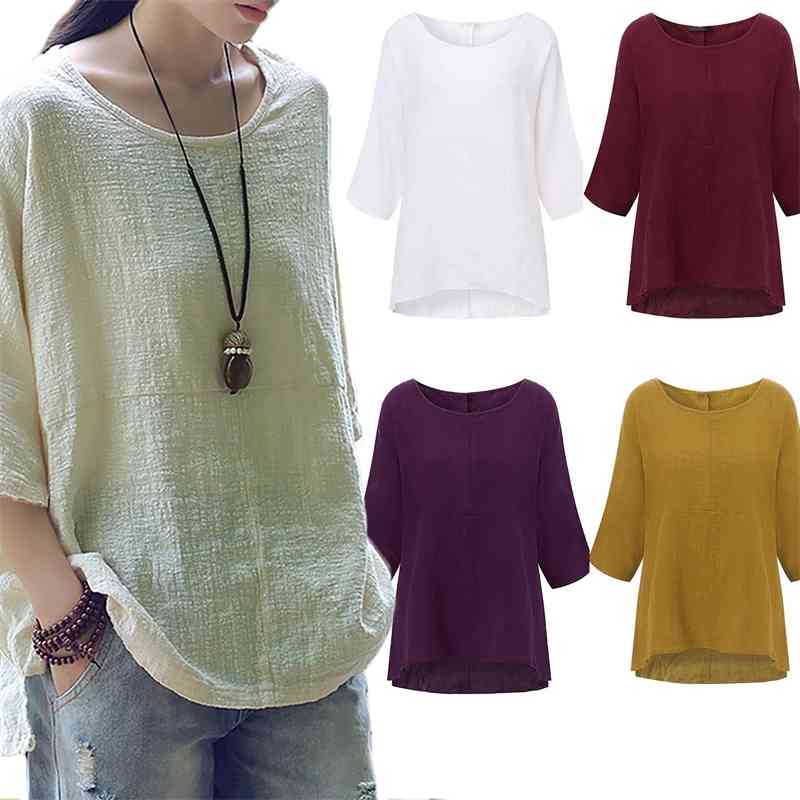 

2021 spring women' loose new solid color Top Casual LARGE T-SHIRT, Purple