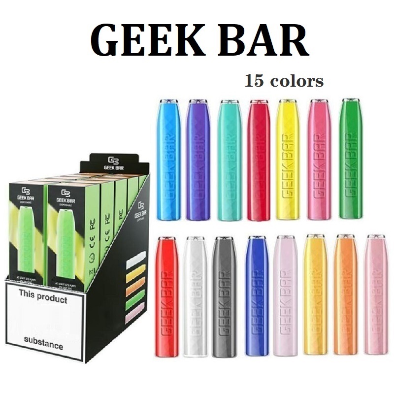 

Geek Bar Disposable E Cigarettes Vape Pen 575 Puffs 500mAh Battery 2.4 ML Pre-Filled Vaporizer VS Puff GeekBar Pro