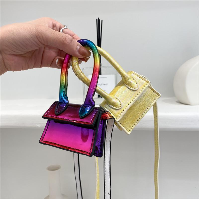 

Evening Bags SWDF Street Ladies Mini Crossbody Handbags Fashion PU Shoulder Printed Tote Purse Lipstick Key Bag For Women Bolsa Feminina, White