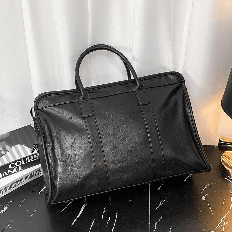 Duffel Bags GUMST Men High Quality Pu Leather Briefcase Business Handbag Messenger Bag Vintage Single Shoulder Men&#039;s Large Travel-image-703000653