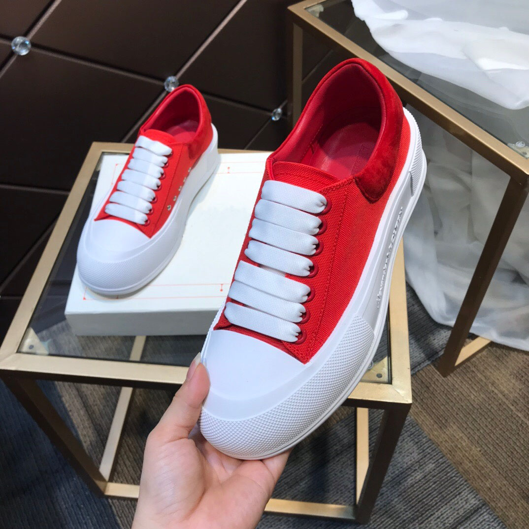 

2021 Men Women Breathable Fashion Platform Sneakers Unisex Brand Designer Comfortable Casual Trainers Sports Shoes Size 35-44, Red