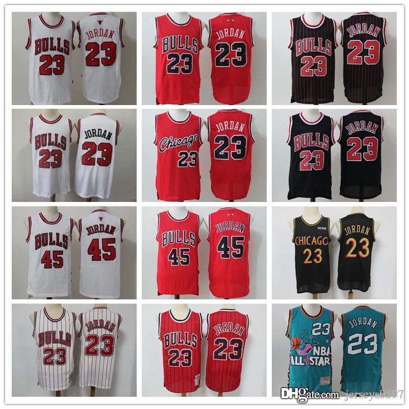 

mens chicagobullsJersey 45 23 michael mj Jordan Throwback Basketball Shorts Basketball Jerseys red black white beige Blue, Black;red
