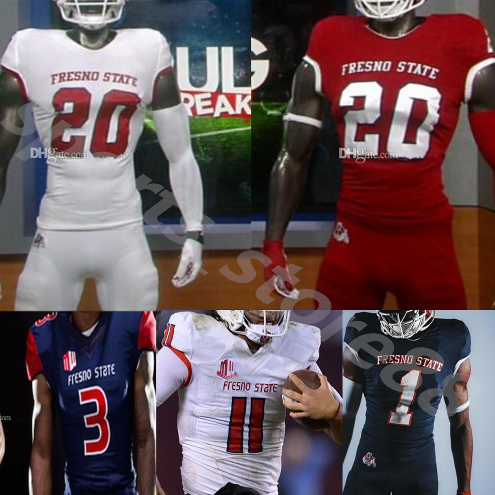 

Custom NCAA 2021 Fresno State Football Jersey David Carr Jake Haener Ronnie Rivers Jalen Cropper Evan Williams Chris Gaston Keric Wheatfall 4XL, Colour