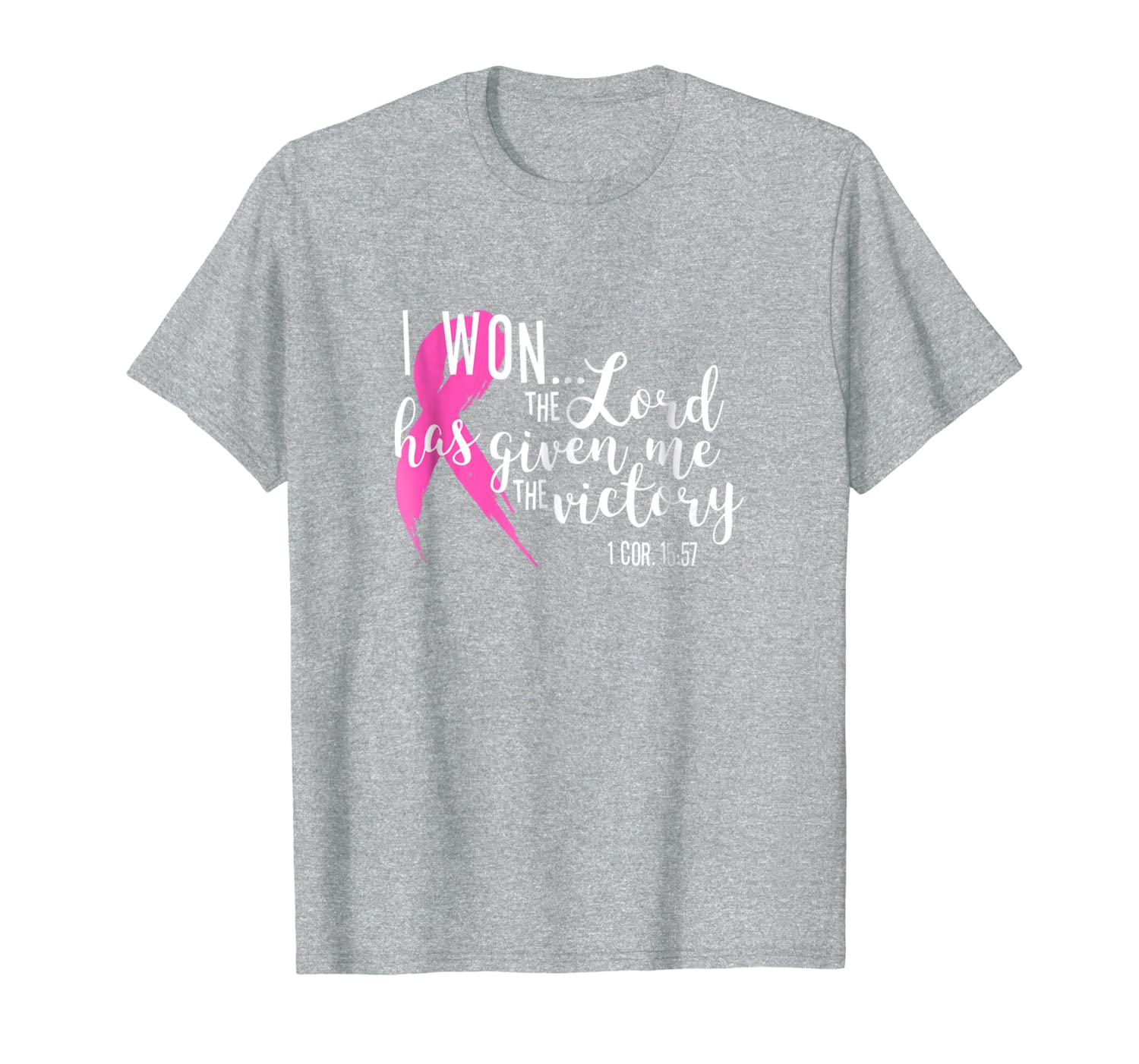 Breast Cancer Awareness Shirt I Won The Victory Survivor Tee-image-701973061