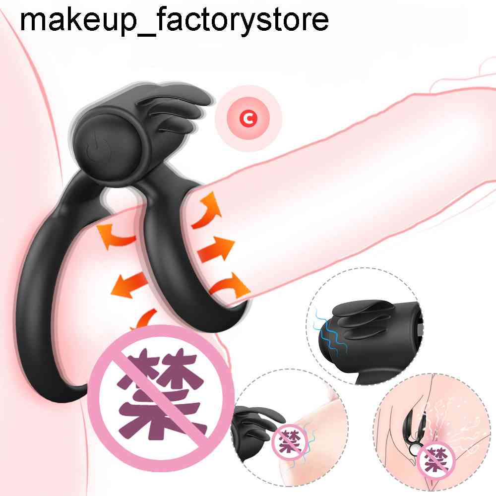 Massage Penis Ring Cock Intense Clit Stimulation Silicone Tongue Vibrator Sex Fidget Toys For Couples Adults Products Delay Ejaculation-image-735209559