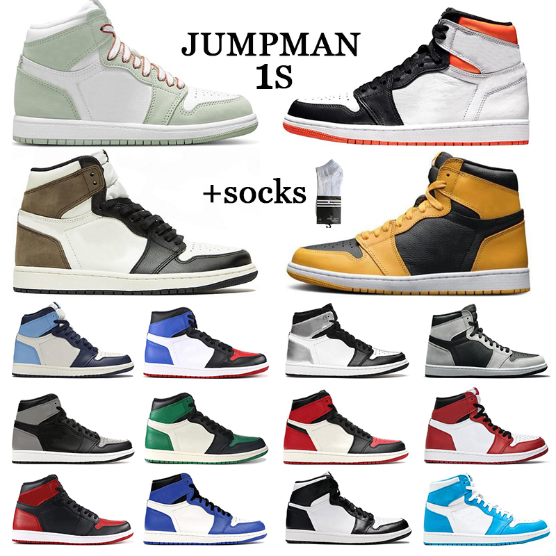 

without box jumpman 1 1s HIGH OG Basketball shoes for men women Chicago lack White Shadow Game Royal Bred Toe Dark Mocha mans trainers tennis sports sneakers eur 36-46, # 16 shadow 2.0 36-46