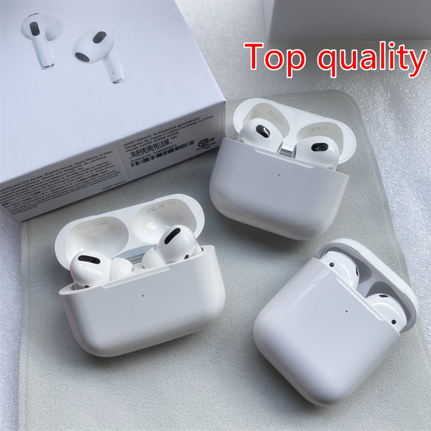 

OEM Top quality 3rd generation Air 3 airpods pro Earphones ANC Noise cancelling Bluetooth Headphones Gen 3 AP3 AP2 Earbuds 2nd Generation With valid serial number