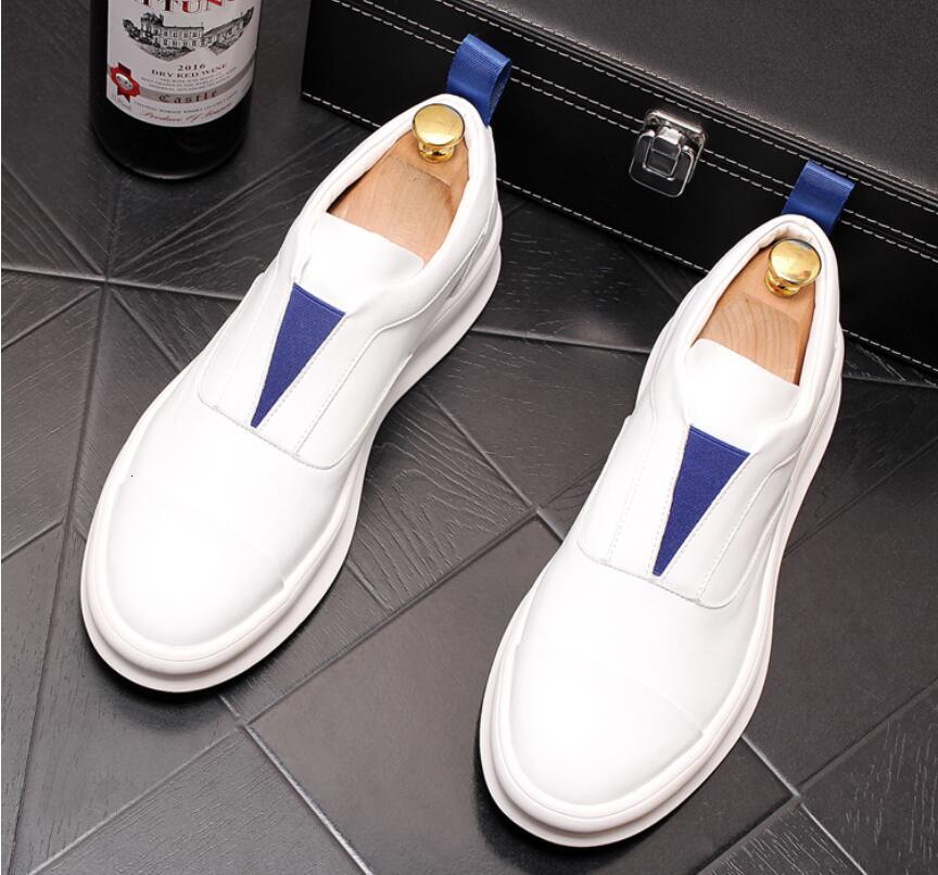 

Dress Shoes Nova chegada dos homens marca de topo signer glitter branco aumento sapatos vestido masculinos lantejoulas mocassins PM4G, 1# shoe box