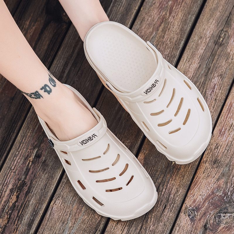 

2021 newest mens women sport trainers summer cross-border sandals slippers casual trend beach hole shoes breathable hollow soft bottom slipper code: 19NK-2173, Smsj1864