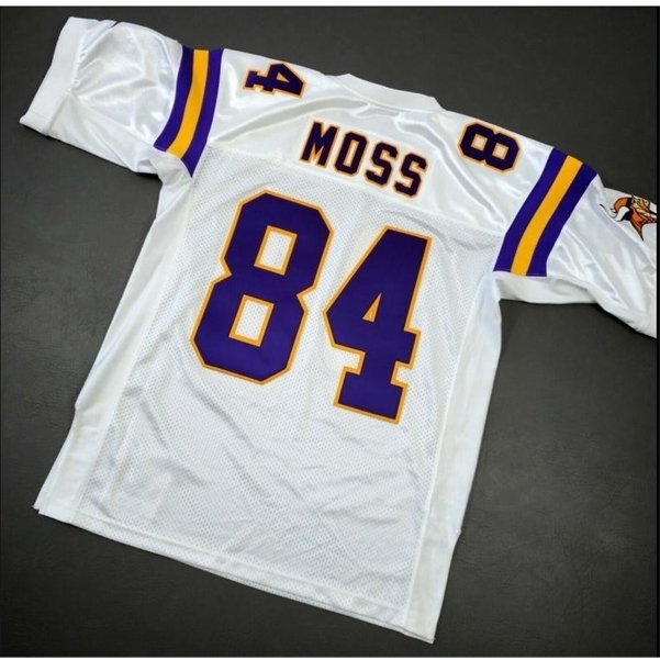 

001Custom Men Youth women vintage 2000 Randy Moss Football Jersey size s-4XL or custom any name or number jersey, Black