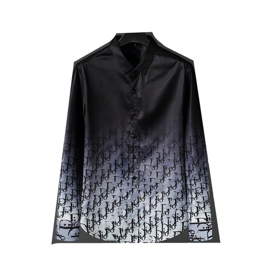 

New Style Men's Casual Shirts Autumn Shirt Fashion Plaid Long-sleeved Men Dress Oversized high quality 100% cutton shirts side M-3XL$$$034, Multi