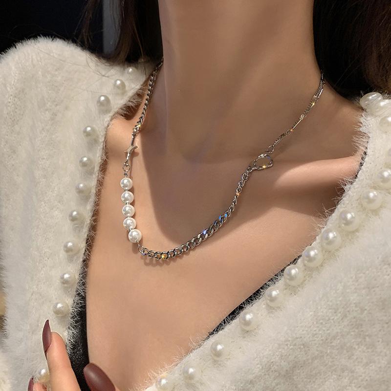

Chokers Vintage Pearl Choker Necklace For Women Fashion Summer White Imitation Necklaces Heart Elegant Wedding Jewelry Drop Ship