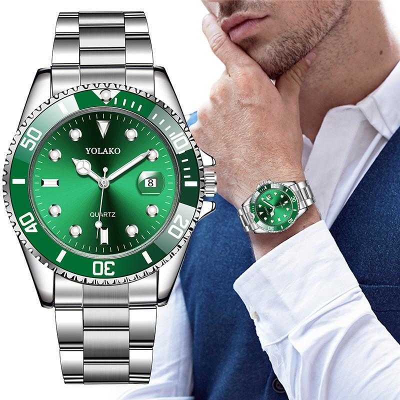 

Hot Sales Mens Watches Top Brand Luxury Men Fashion Military Stainless Steel Date Sport Quartz Analog Wrist Watch H1012, Slivery;brown