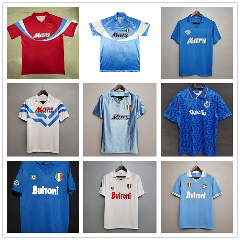 

Top 86 87 88 89 Napoli Retro Jerseys MARADONA Soccer Jersey 1986 1987 1988 1989 Naples Football Shirt VINTAGE CLASSIC maillot de foot, 90 91