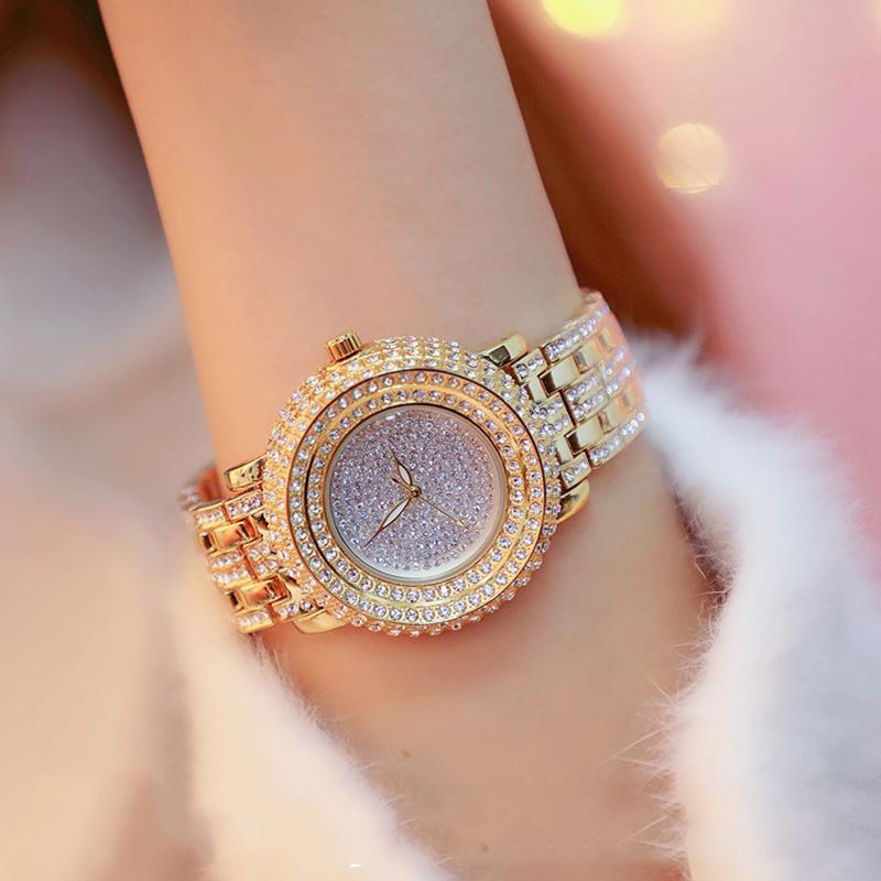 

HIGH QUALITY DIAMOND WATCH TOP LADIES ZEGAREK DAMSKI Wristwatches, Gold-big