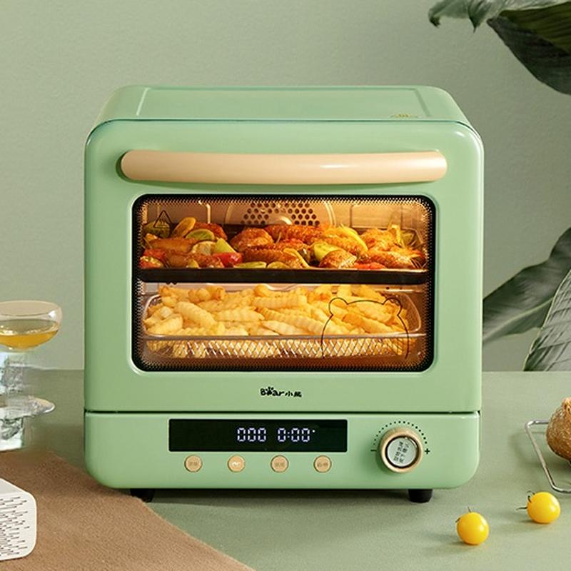 

Electric Ovens Bear 220V Steam Oven Home 20L Baking Cake Small Automatic Multi Quick Frying Steaming Two-in-one