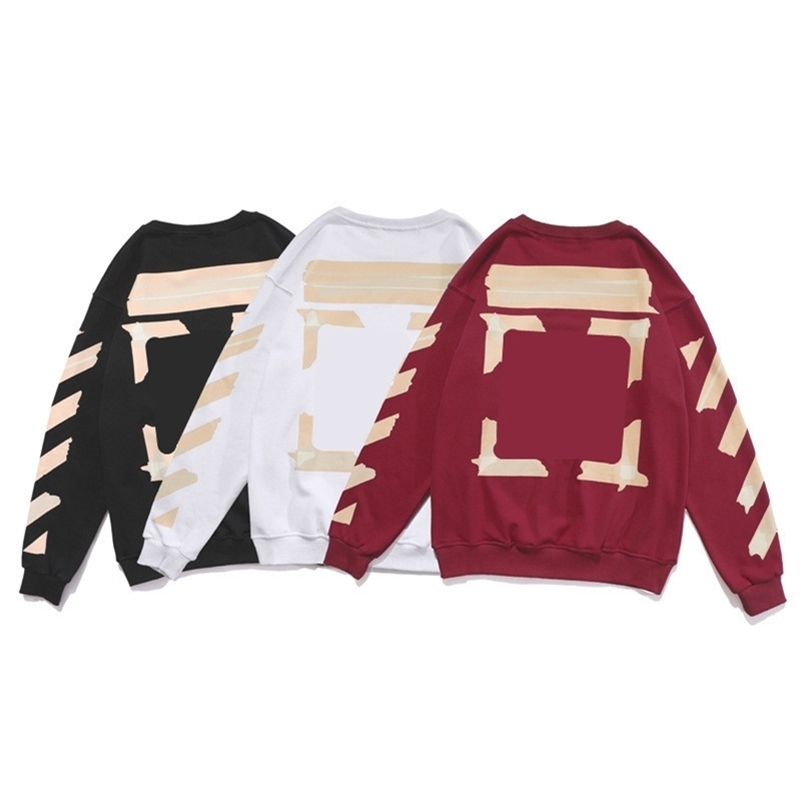 

Sweatshirts Designer Luxury Classic Arrowhead Lines Brands Katoen Hip Hop Heren Hoodies Black White Print x Mens Women Brand Sweatshirt