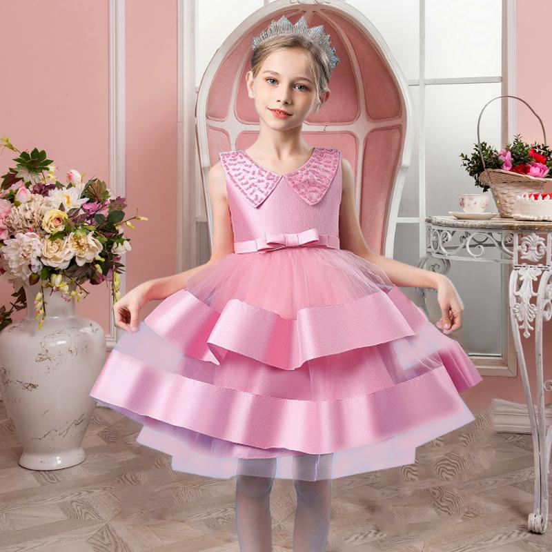 

Girl's Dresses 2021 Sequins Party Dress For Baby Girl 1 Years Birthday Wedding Princess Mesh Ball Gown Kids Clothes 2 5 8, Red;yellow