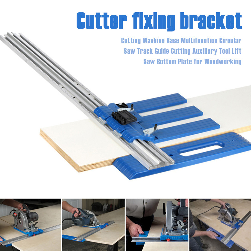 Cutting Mechanical Electrical Circular Saw Fixed Guide Rail Sliding Rail Fixed Cutting Bracket Sliding Woodworking Hydropowe-image-689855822