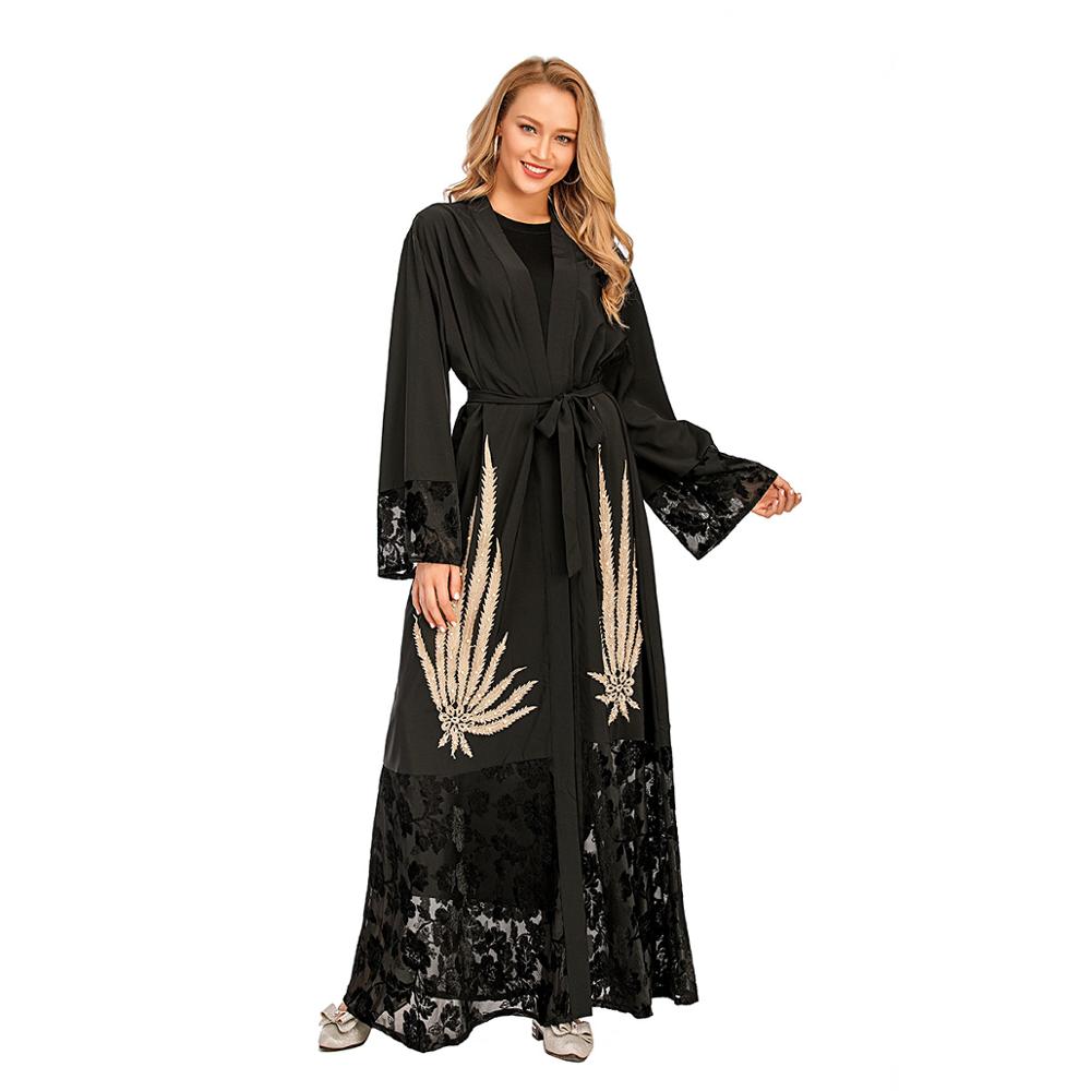 

Abaya Dubai Turkey Kimono Robe Musulman Longue Vetement Femme Muslim Fashion Hijab Dress Abayas For Women Kaftan Islam Clothing