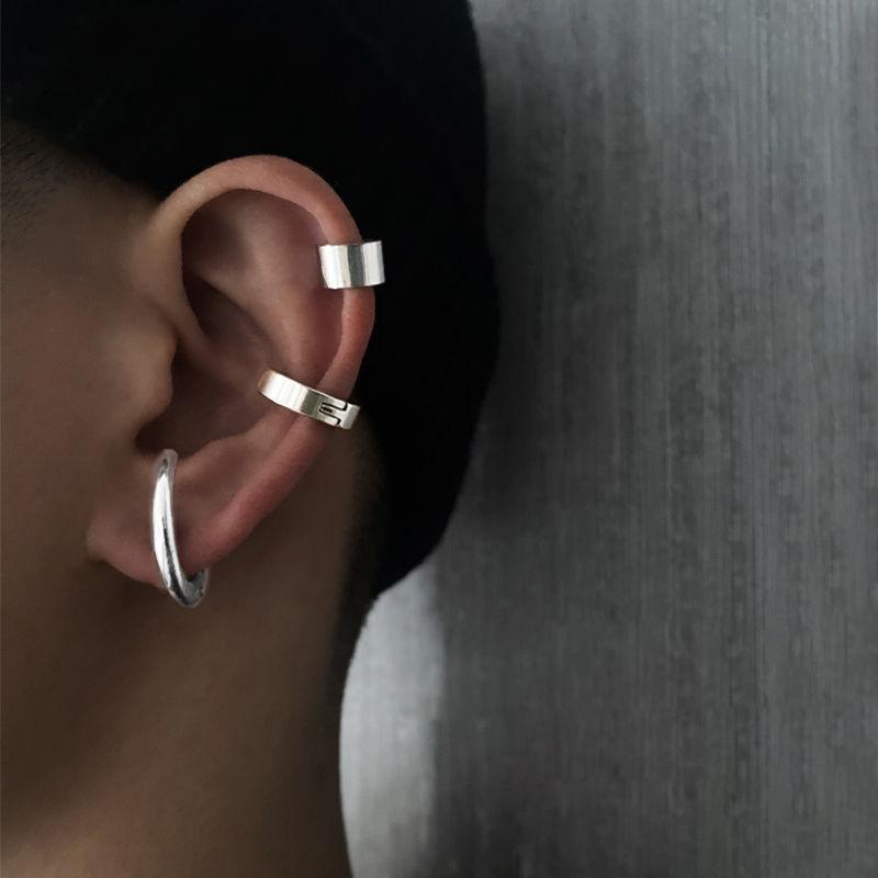

Stud Style Ear Clip Without Pierced Earrings Male Trendy Personality Female Students Simple Titanium Steel