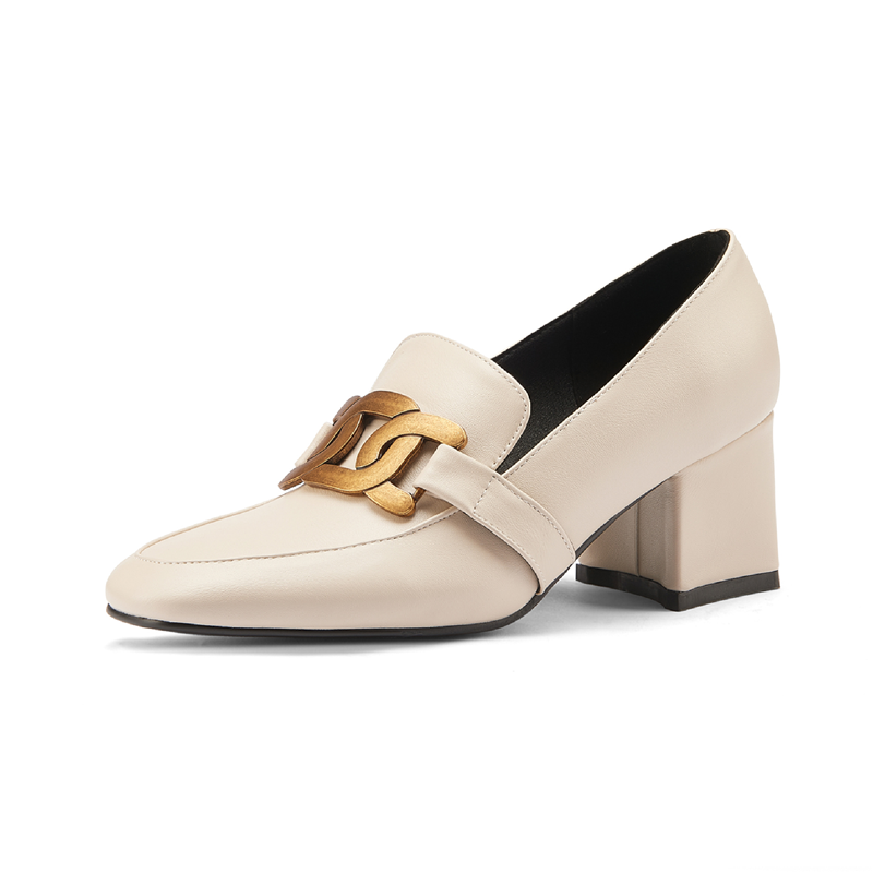 

Dress Shoes Fanyuan Metal Decoration Women's Office Spring Clasic Design High Heels Pumps Shallow Wedding Party Woman Size 30-43, Black