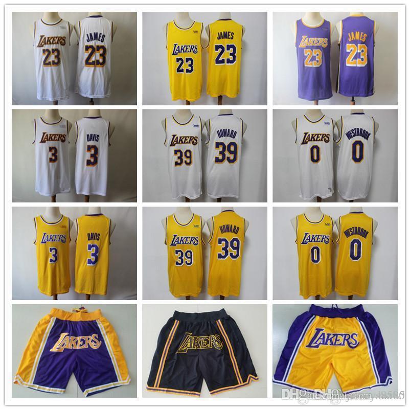 

Mens Los AngelesLakersJersey LeBron23 James 0 Russell Westbrook 39 Dwight Howard Anthony 3 Davis Basketball Jerseys Shorts, Black;red