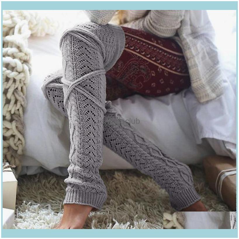 

Athletic Outdoor As & Outdoors Girls Ladies Long Stockings Knitted Socks Warm Thigh High Fashion Sports Dance Knee Warmers Drop Delivery 202
