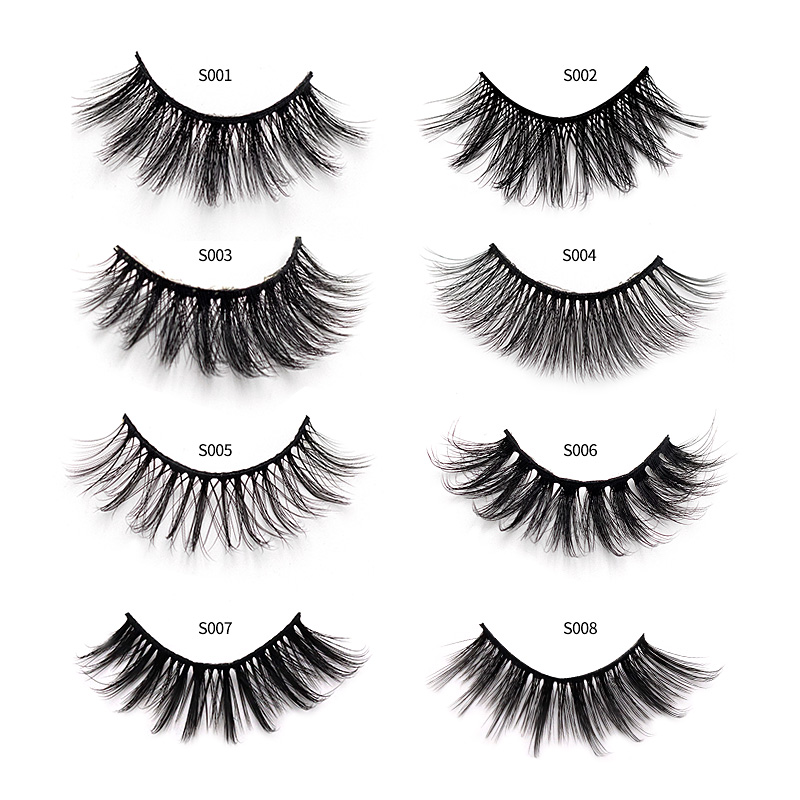 

4pairs/pack 18mm 3D mink hair false eyelashes Criss- Cross makup Lash 100%Handmade long and fluffy Dramatic Lashes