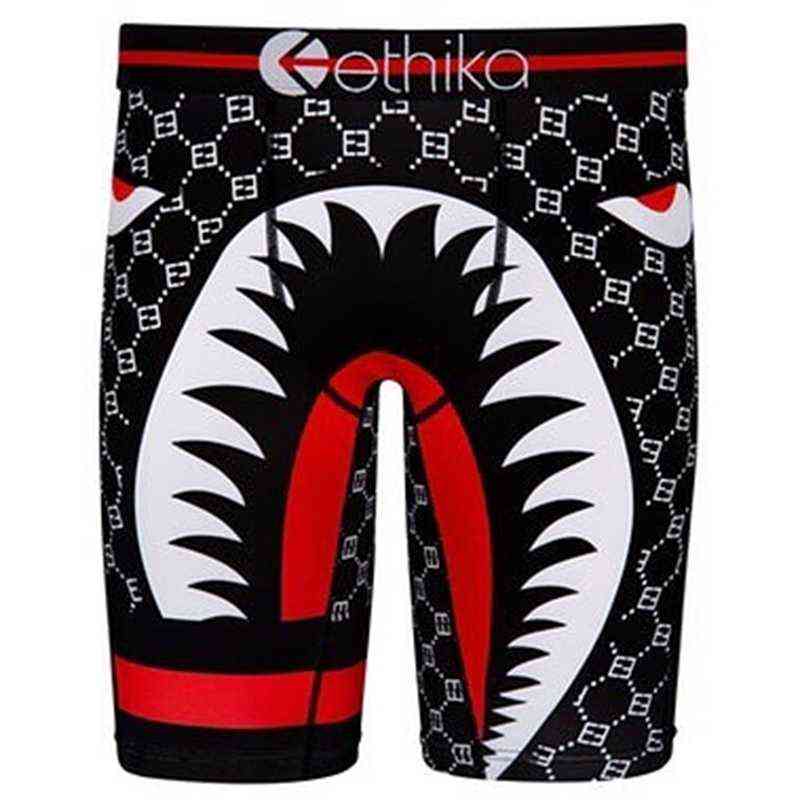 

Men's underpants Ethics Underwear Cock Boxer For Men Underpants Shark Pouch Panties Man Modal Underware Sports Short Broek J0721, Black;white