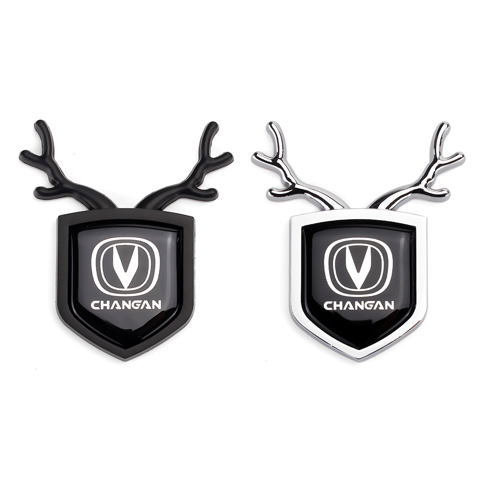 

Car Styling Body Sticker Trunk Emblem Exterior Shield Badge Decal for ChangAn CS35 CS75 CS15 CS95 CS55 CX70 Eado Benni Honor, Black