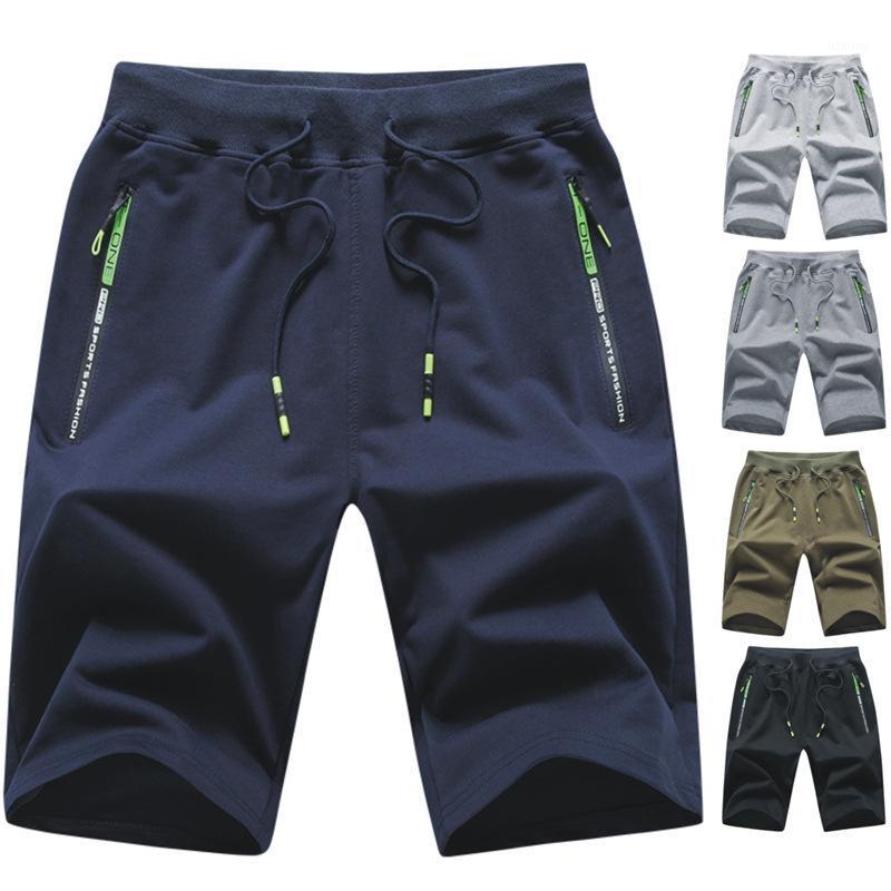 

Sports Shorts Elastic Band Summer Men's Casual Knitted Capris Loose Large Size, Blue