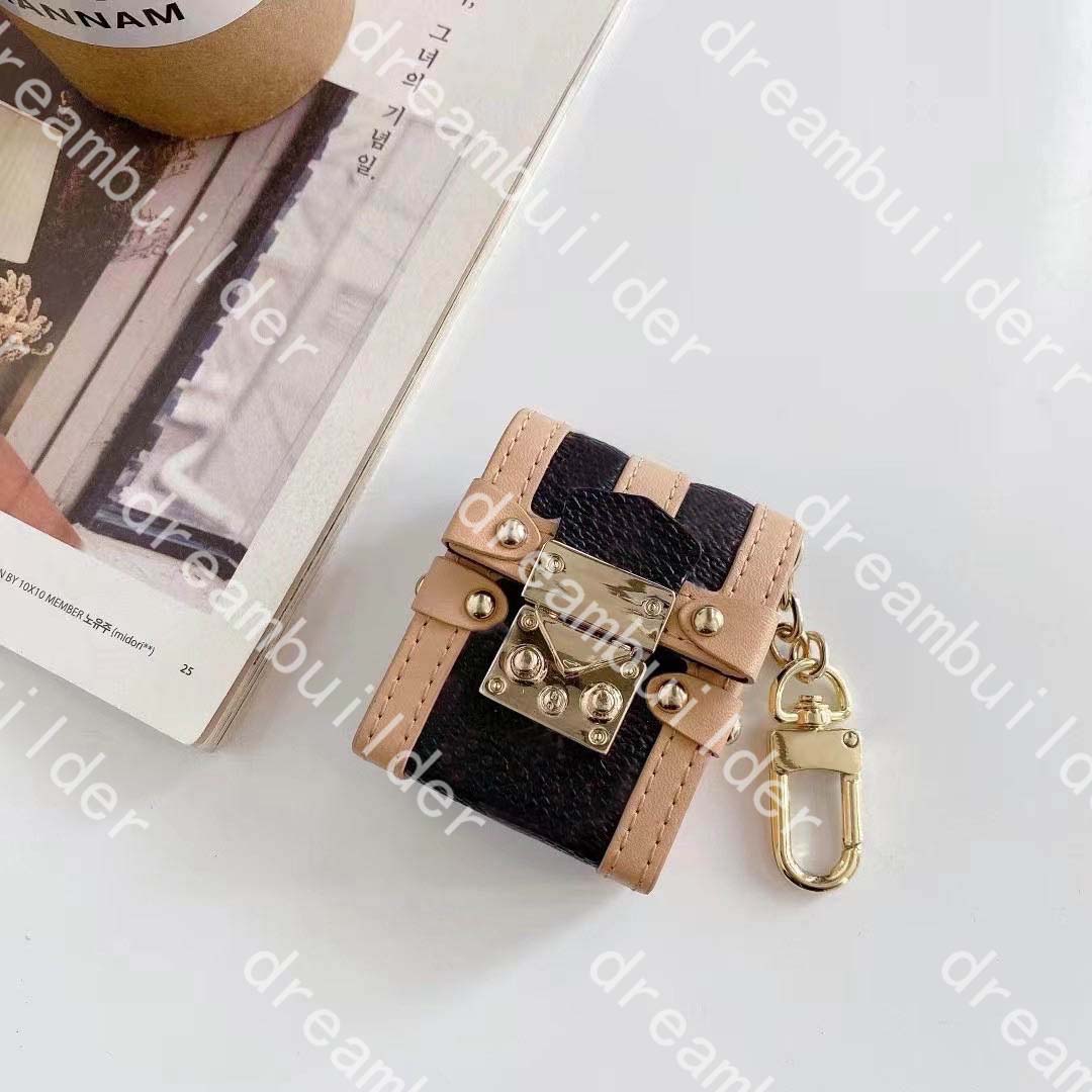 

designer 2021 Aripods 3 Pro bag Cases Wireless Bluetooth Headphones Protective Sleeve Fashion Creative Airpods 1/2 Case Headpset Color Laser with box, Black flower