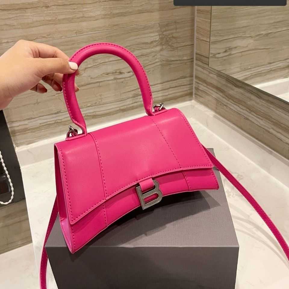 

Bags Cowhide Hand Hourglass Original S2021 Crocodile Pattern Style Advanced French Niche hand bag Single Shoulder Messenger Bag CJ