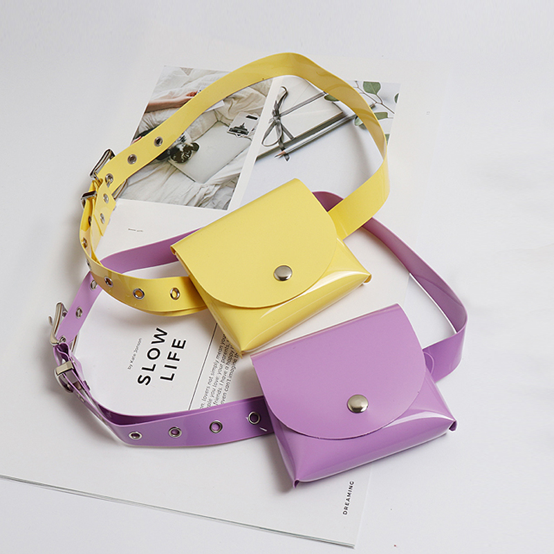 

Old Cobbler Waist pack Transparent PVC Multicolor cosmetic bag pouch Transparent pocket waterproof Customizable logo Free Delivery, Sky blue