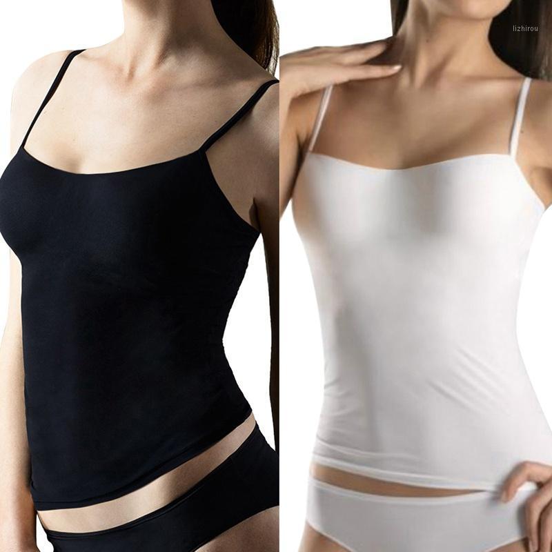 

Camisoles & Tanks Woman Sexy Base Vest Sling Undershirts Multipurpose Slim Underwear Crop Top Tank Tops Halter Stretch Sleeveless, White