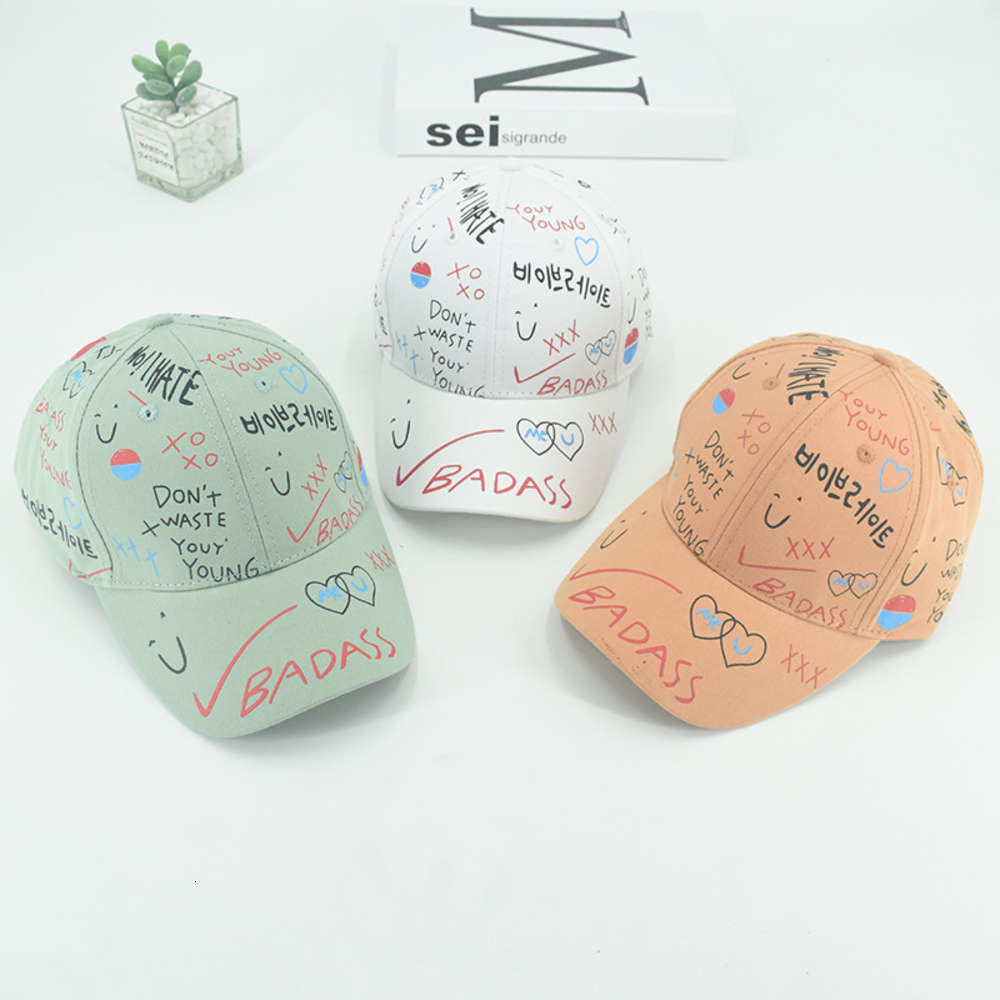 

Children's hat summer letter personality baseball children's sun men's and women's hair batch, Yellow