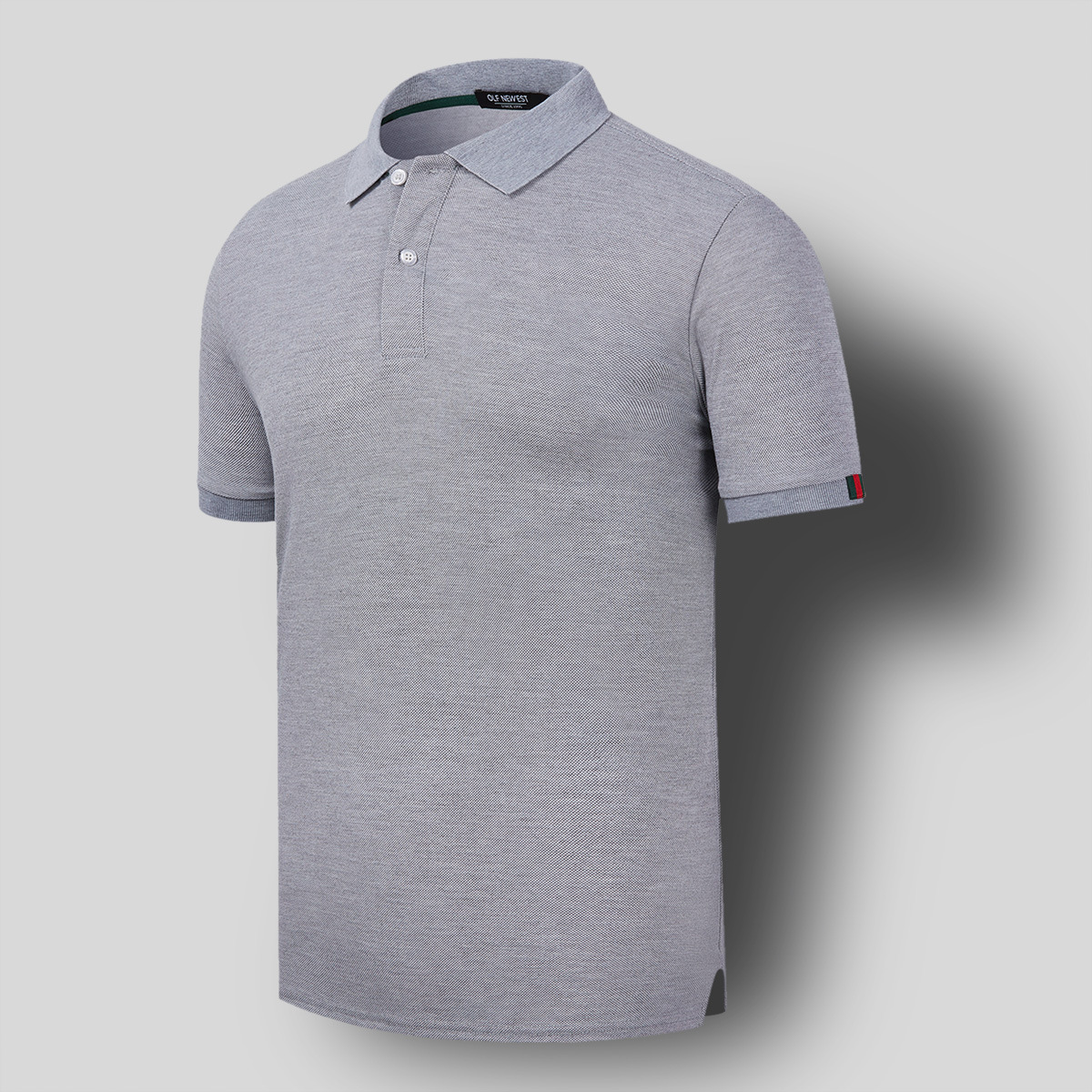 

Summer New Mens Polos Shirts Short Sleeve Polo Shirt Men Casual Tops Streetwear Quick Dry Fashion Slim Polo Man Clothing, Grey