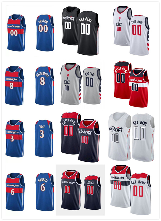 

75th Custom Men Women Youth WashingtonWizards24 Corey Kispert 3 Bradley Beal 8 Rui Hachimura Basketball Jerseys, Brown