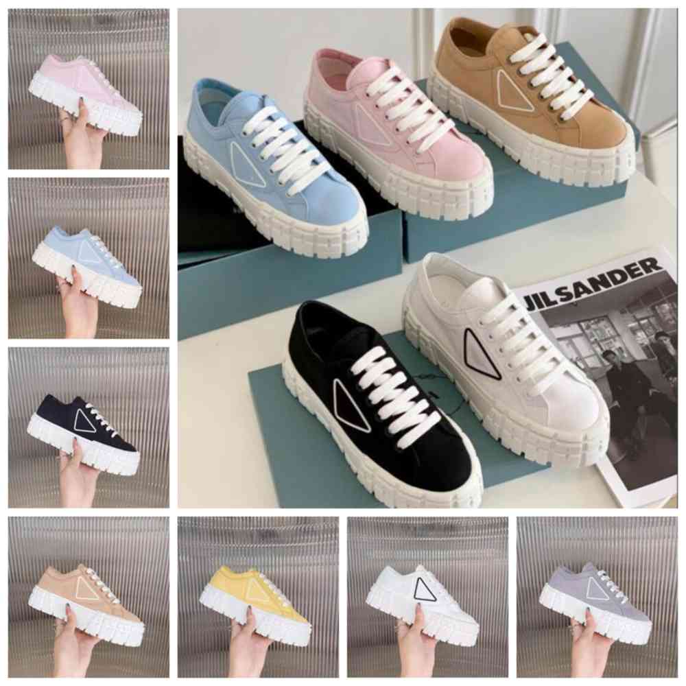 

2022 New Luxurys Women er Sneakers Nylon Casual Shoes Gabardine Classic Canvas Sneakers Brand Wheel Lady Stylist Trainers Fashion YU85, Color:3