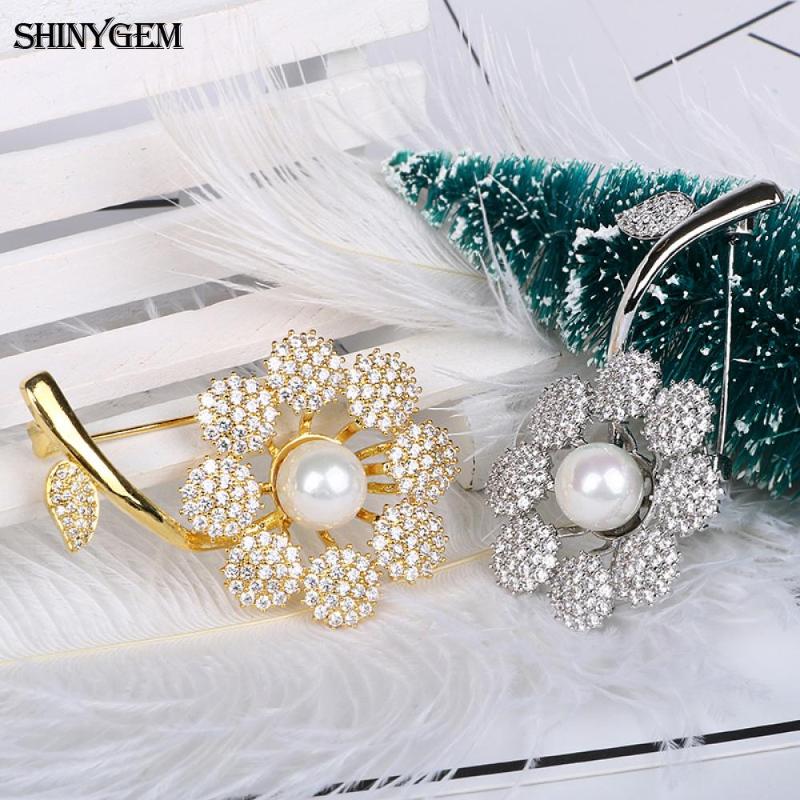 

Pins, Brooches SHINYGEM Fashion Dandelion Brooche Gold & Silver Plated Enamel Pin Cute Accessories Clothing Jewelry For Women Contracted Sty, Gray