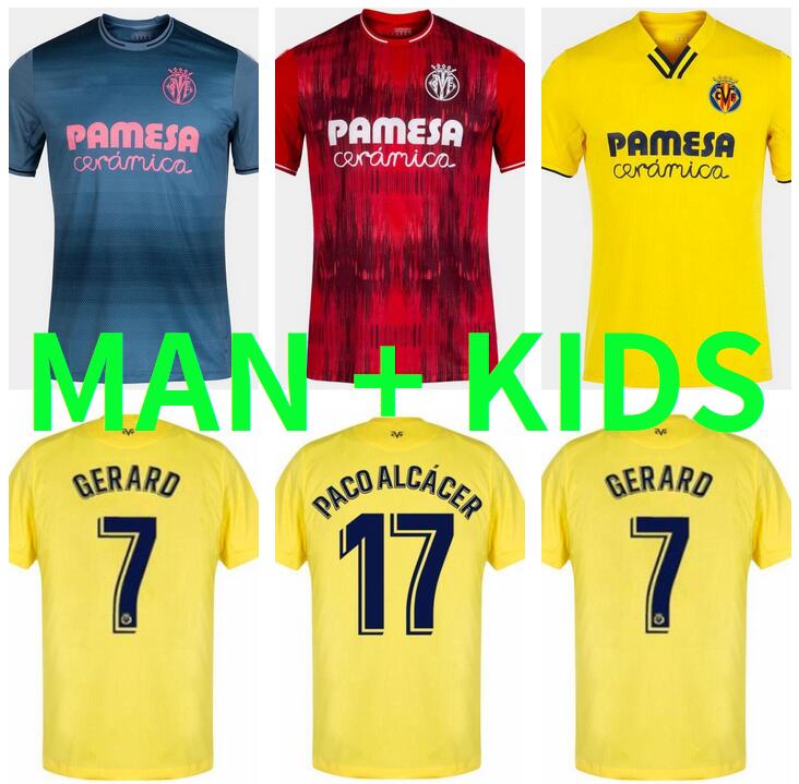 

Man kids kit 2021 2022 Villarreal CF S.CAZORLA Soccer Jerseys 20 21 22 Home CHANGE FORNALS PEDRAZA MORENO CAMP IBORRA Football shirts
