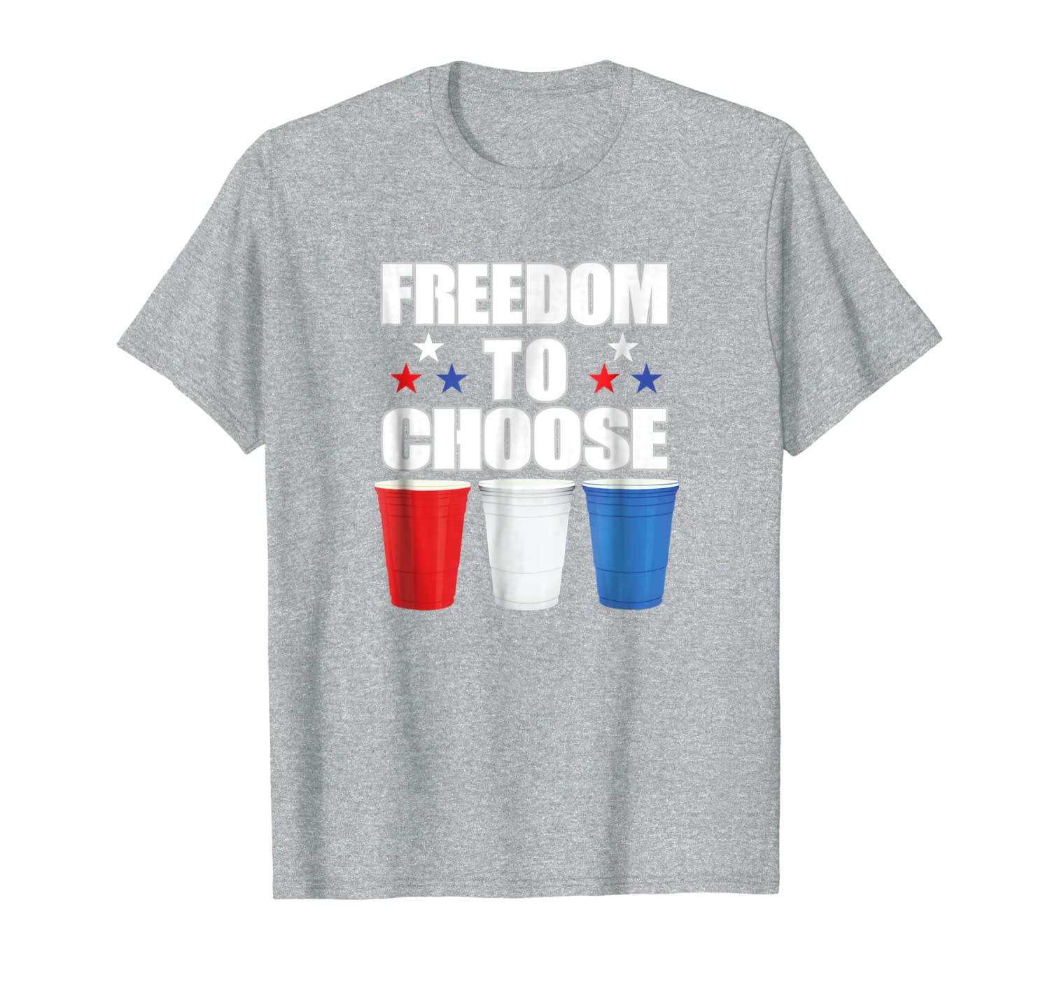 Funny Freedom To Choose Flippy Beer Cup Drinking Game TShirt-image-701957325