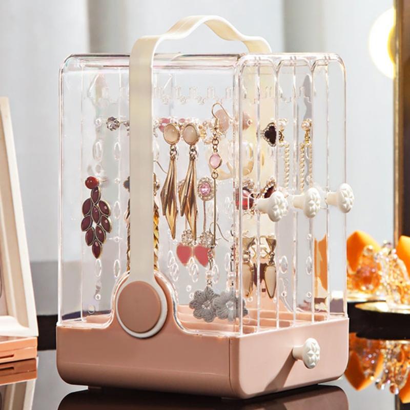 

Jewelry Pouches, Bags Organizer Holder Easy Selecting For Store Home Dormitory, Pink;blue