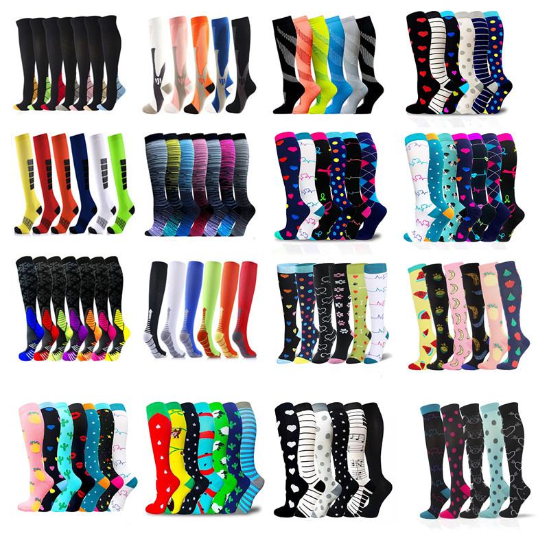 

Men's Socks Dropship Compression Stockings Soccer Atheletic Multi Pairs Wholesale Sock Men Women For Edema Diabetes Varicose Veins, Black