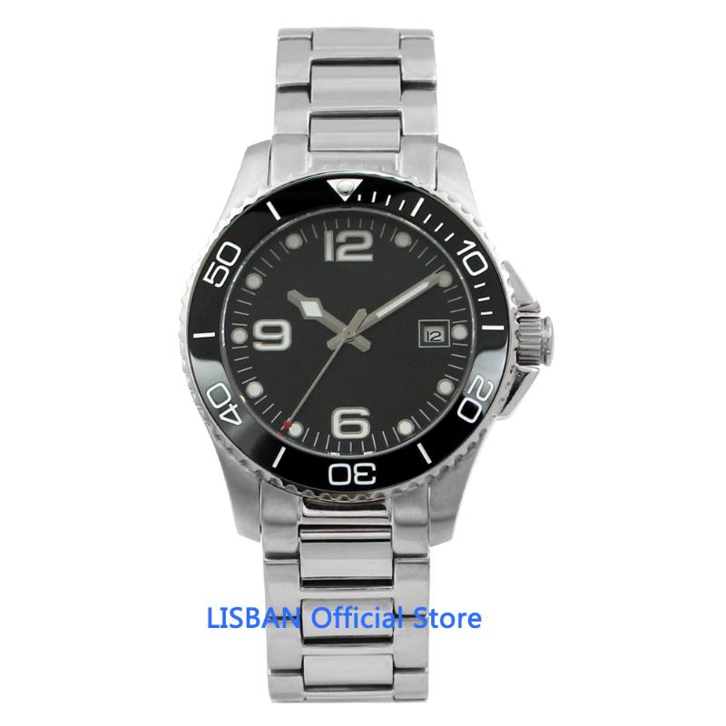 

Wristwatches 40mm Sterile Dial Men's Automatic Watch Ceramic Bezel Sapphire Glass Luminous Waterproof Wristwatch Men, No4