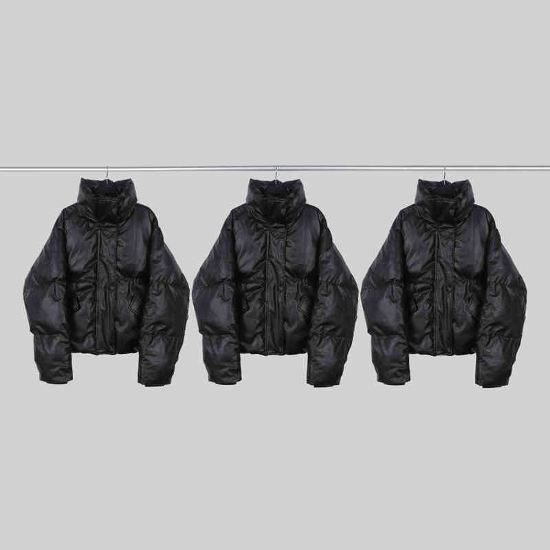 

Travis Scott's Same Mm6 Margiela Street Hip Hop Jacket Cotton Padded, Black