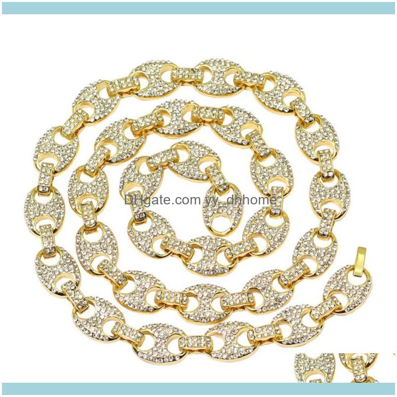 

Chains Necklaces & Pendants Jewelrychains Hip Hop Copper High Quality Zircon Necklace, Mens Jewelry Drop Delivery 2021 C4Zry