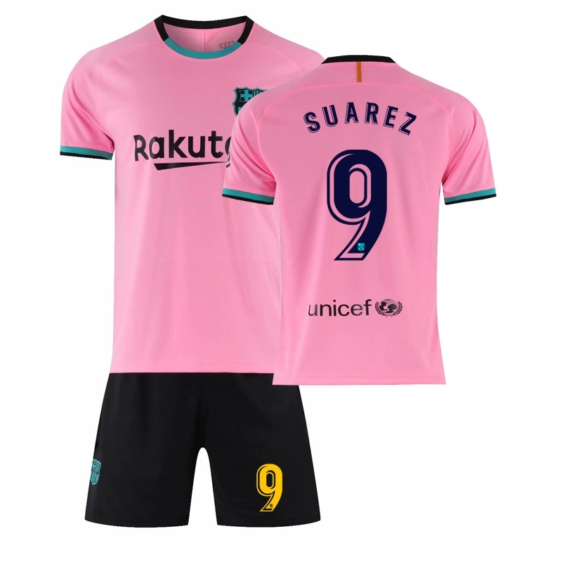 

Pink Barcelona 2021 New Jersey No.10 Macy's Shirt Adult Children's home and away new season uniform, 17