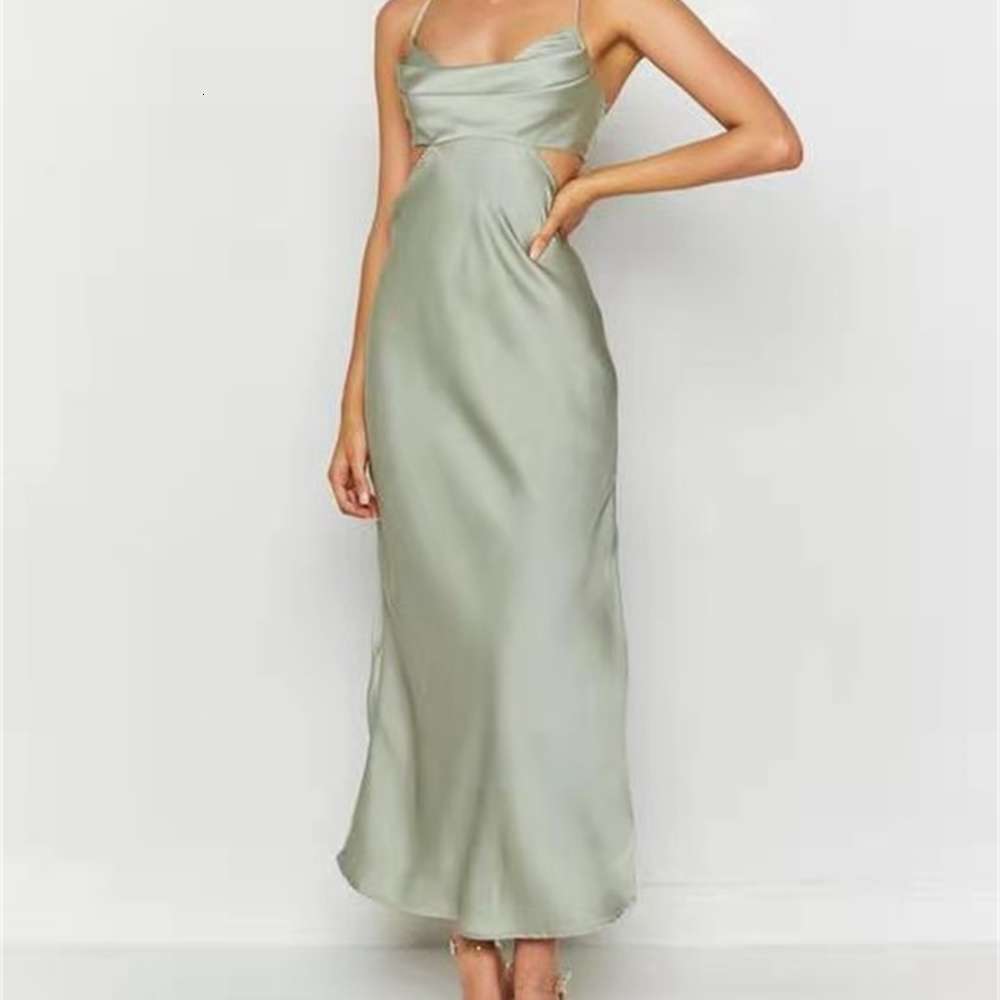 

pure color suspender dress in spring and summer, Black;gray